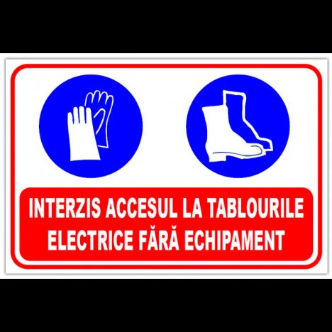 Semn pentru interzicerea lucrarilor la tablourile electrice