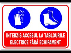 Semn pentru interzicerea lucrarilor la tablourile electrice